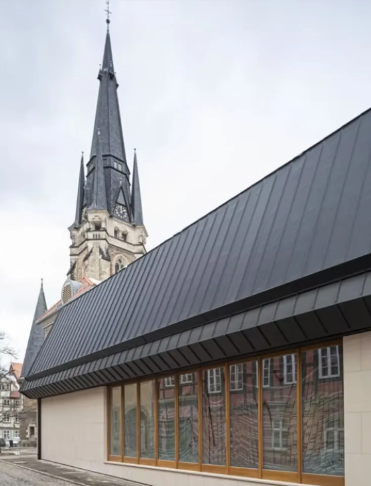 Neue Glasfront im Foyer des Konzerthauses Liebfrauen, Wernigerode